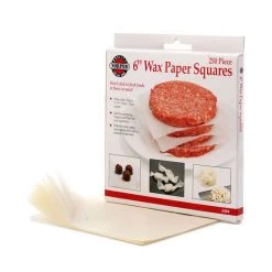 NORPRO WAX PAPER SQUARES, 6 INCH OUTDOOR COOKING