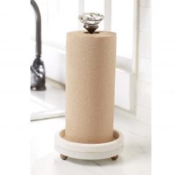 MUDPIE SERVEWARE MARBLE DOORKNOB PAPER TOWEL HOLDER