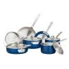 Clipper Corporation 11pc COOKWARE SET, BLUE, 2 PLY VIKING