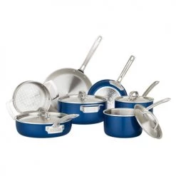 Clipper Corporation 11pc COOKWARE SET, BLUE, 2 PLY VIKING
