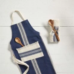 MUDPIE CREAM APRON AND SPOON SET