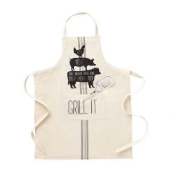 MUDPIE GRILL APRON & SPATULA SET LINENS