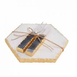 MUDPIE MARBLE CHEESE SET