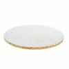 MUDPIE GOLD EDGE MARBLE LAZY SUSAN SERVEWARE