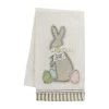 MUDPIE HAPPY BUNNY APPLIQUE TOWEL
