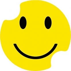 THIRSTYSTONE SMILEY FACE CARSTER BAR & BEVERAGE