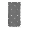 MUDPIE GRAY DOT COTTON POM NAPKINS LINENS