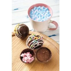 HAROLD IMPORT COMPANY KITCHEN TOOLS HOT COCOA BOMB MOLDS, SET OF 2