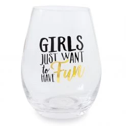 MUDPIE BAR & BEVERAGE LET ME WINE GLASSES