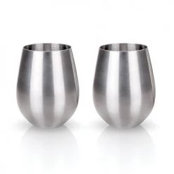 True Fabrications STAINLESS STEEL WINE CUP S/2 BAR & BEVERAGE
