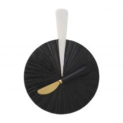 MUDPIE ROUND MARBLE BOARD SET, ASSORTED