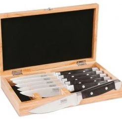 Clipper Corporation VIKING 6 PIECE STEAK KNIFE SET, BLACK