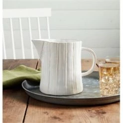 MUDPIE SERVEWARE TEXTURED STONEWARE PITCHER