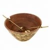 MUDPIE GOLD WOOD SERVING BOWL SET