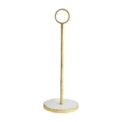 MUDPIE GOLD EDGE MARBLE PAPER TOWEL HOLDER