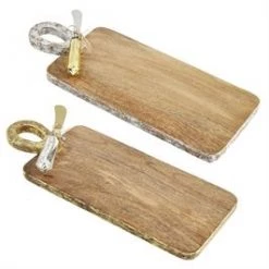 MUDPIE METALLIC BOARD SET SERVEWARE