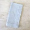THE ROYAL STANDARD HEMSTITCH NAPKIN SET OF 2 , LIGHT GRAY LINENS