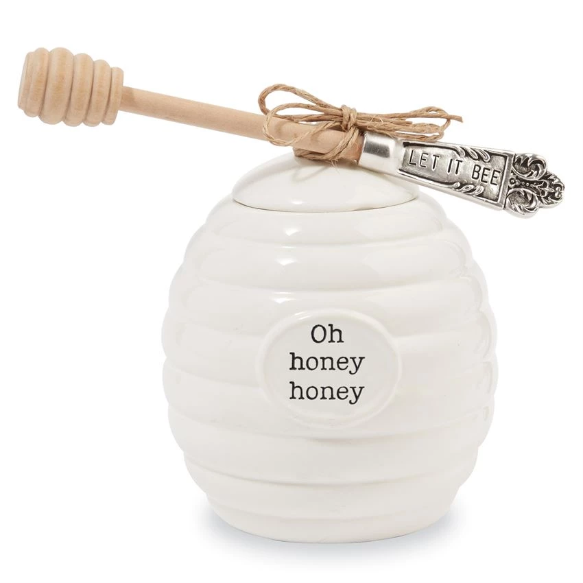MUDPIE SERVEWARE HONEY POT SET 1 MUDPIE SERVEWARE HONEY POT SET