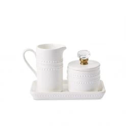 MUDPIE DOOR KNOB CREAM & SUGAR SET SERVEWARE