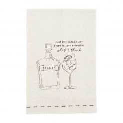 MUDPIE BRANDY DRINK DISH TOWEL LINENS