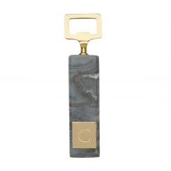 MUDPIE INITIAL MARBLE BOTTLE OPENER, ASSORTED INITIALS