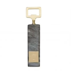 MUDPIE INITIAL MARBLE BOTTLE OPENER, ASSORTED INITIALS