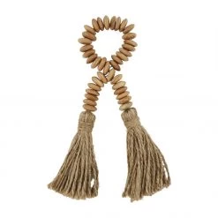 MUDPIE BEADED NAPKIN RING W/ TASSEL