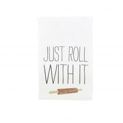 MUDPIE JUST ROLL WITH IT HAND TOWEL LINENS