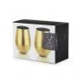 True Fabrications BAR & BEVERAGE GOLD WINE S/2