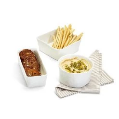 Two's Co/Cupcakes & Cartwheels SERVEWARE BASKETWEAVE TIDBIT DISH, RECTANGLE