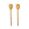 Two's Co/Cupcakes & Cartwheels KITCHEN TOOLS BAMBOO ACCENT SALAD SERVERS