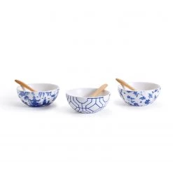 Two's Co/Cupcakes & Cartwheels CHINOISERIE TIDBIT AND TAPAS BOWLS, SET OF 3