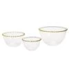 Two's Co/Cupcakes & Cartwheels GOLDEN BEADS BOWLS, ASSORTED SIZES