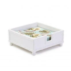 Two's Co/Cupcakes & Cartwheels HAMPTON FAUX BAMBOO DINNER NAPKIN HOLDER