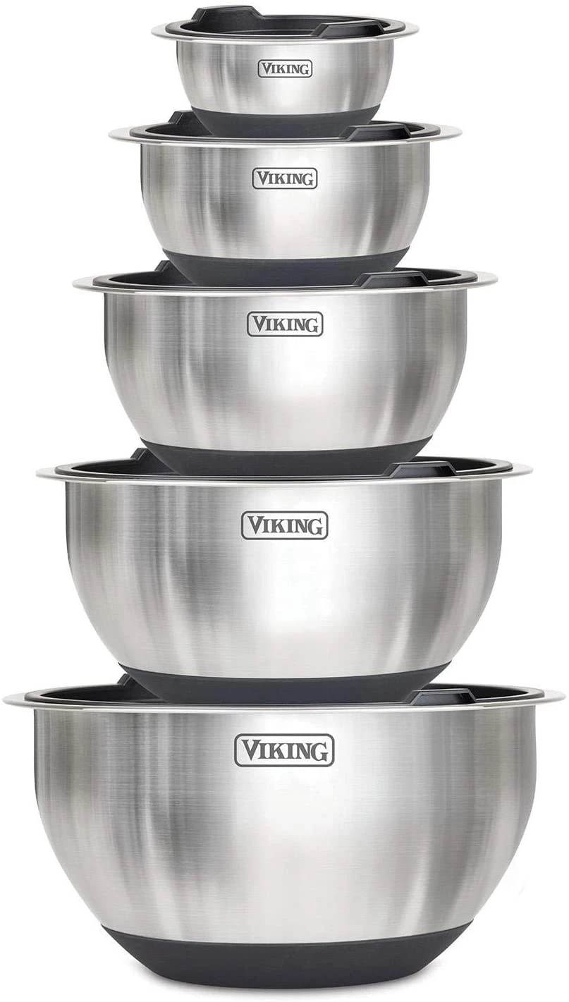 Clipper Corporation VIKING 10 PC STAINLESS MIXING BOWLS 1 Clipper Corporation VIKING 10 PC STAINLESS MIXING BOWLS