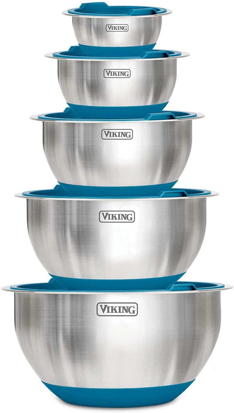 Clipper Corporation VIKING 10 PC STAINLESS MIXING BOWLS 4 Clipper Corporation VIKING 10 PC STAINLESS MIXING BOWLS