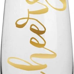SLANT CHEERS STEMLESS CHAMPAGNE FLUTE BAR & BEVERAGE
