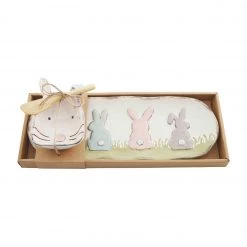 MUDPIE HOLIDAY BUNNY DIP CUP AND TRAY SET