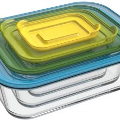 JOSEPH JOSEPH FOOD STORAGE 8 NEST GLASS SET