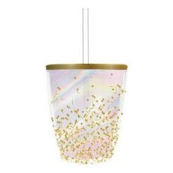 SLANT RAINBOW GOLD CONFETTI TUMBLER BAR & BEVERAGE