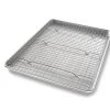 USA PAN, A PREMIER PAN COMPANY BAKING & PASTRY TOOLS HALF SHEET PAN WITH COOLING RACK