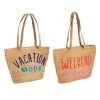 MUDPIE JUTE COOLER TOTE, ASSORTED BAR & BEVERAGE