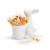 Two's Co/Cupcakes & Cartwheels EASTER BUNNY With MULTI-COLORED FLOWER PICKS HOLIDAY