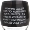 About Face Designs DANCE MOVES WINE GLASS