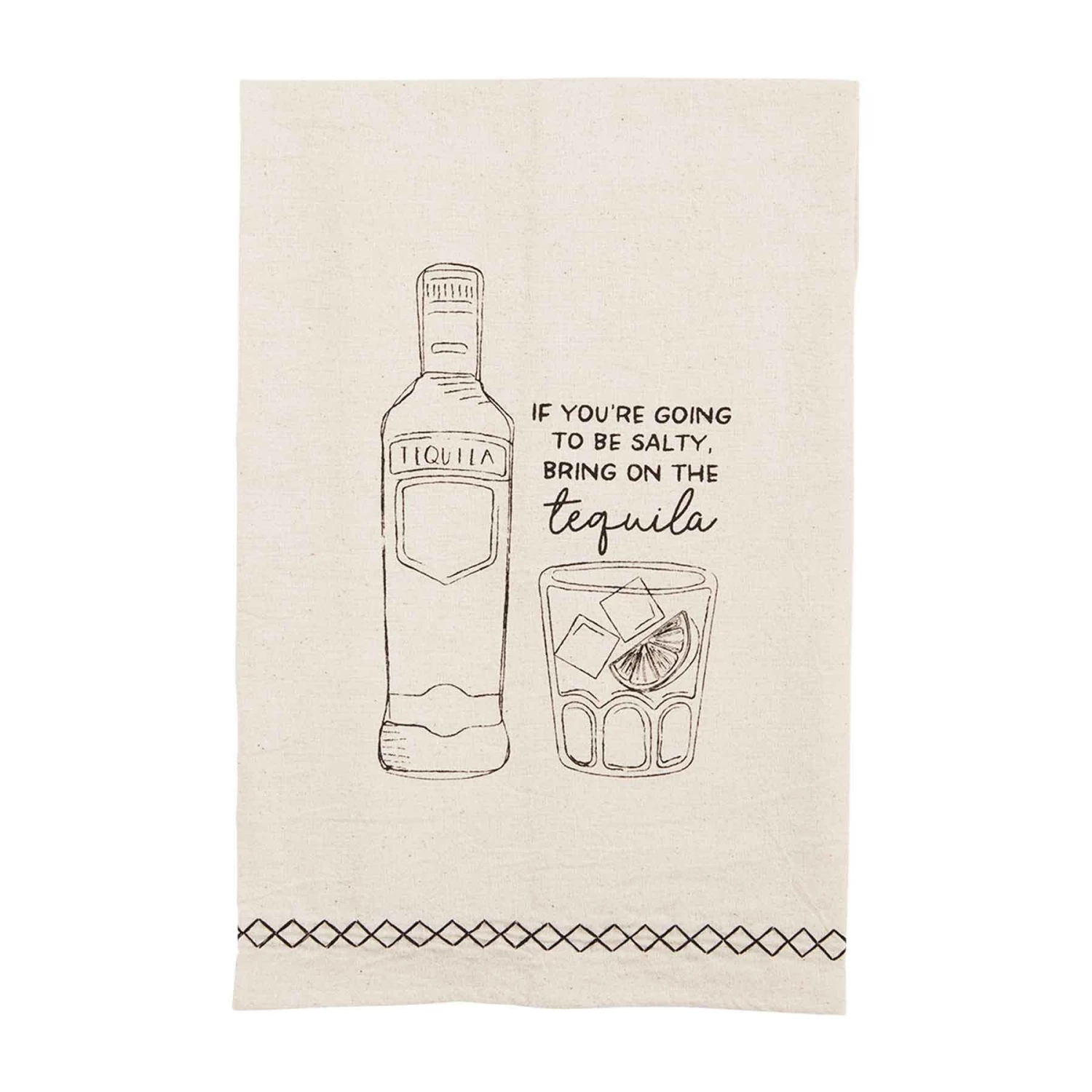 MUDPIE LINENS TEQUILA DRINK DISH TOWEL 1 MUDPIE LINENS TEQUILA DRINK DISH TOWEL