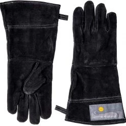 FOX RUN OUTDOOR COOKING LEATHER GRILL GLOVES BLACK