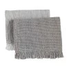 MUDPIE LINENS WOVEN HAND TOWEL SET, GREY