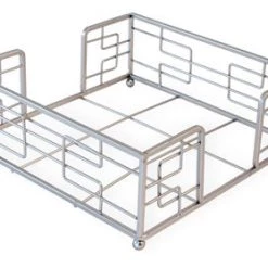 BOSTON INTERNATIONAL HAMPSHIRE LUNCH NAPKIN CADDY, SILVER