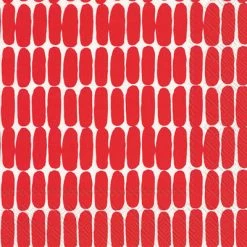 BOSTON INTERNATIONAL PAPER PRODUCTS ALKU RED COCKTAIL NAPKIN