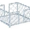 BOSTON INTERNATIONAL CHICKEN WIRE COCKTAIL NAPKIN CADDY, SILVER